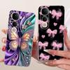 For Vivo Y400 5G Case V2506 New Fashion Flower Cover Transparent Silicone Slim Soft Phone Cover For Vivo Y400 Pro Y400Pro Bumper