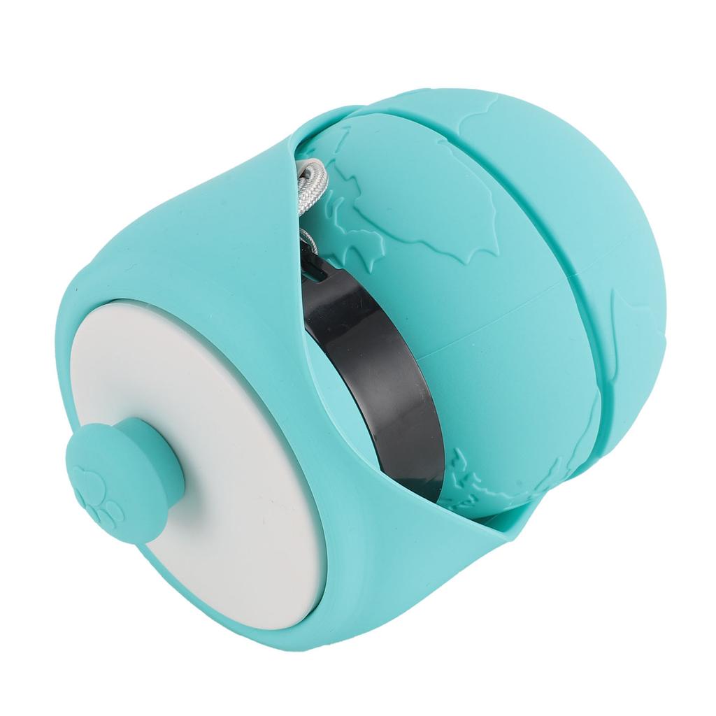 Бутылка для воды для собаки Портативная силиконовая складная дорожная поилка для питомца со складной миской для питомца для путешествий на открытом воздухе Синяя