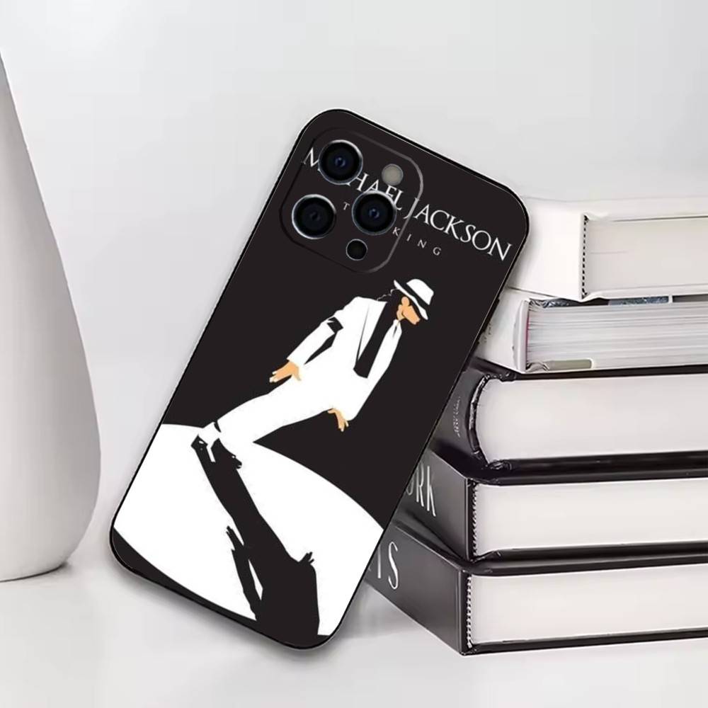 Чехол для телефона Michael Jackson для iPhone 17, 16, 15, 14, 13, 12, 11 Plus, Pro Другие Мягкий Черный Чехол