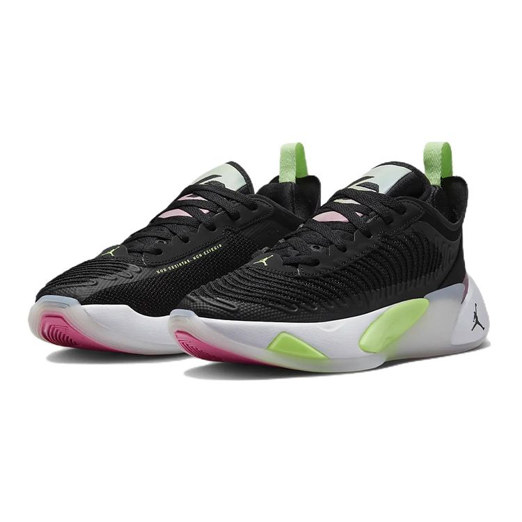 Air Jordan Luka 1 GS Черные с лаймовым свечением Детские кроссовки Зеленый-светящийся DQ6513-003