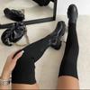 New Slim Stretch Lycra Knee High Boots Platform Winter Boots Women Long Boots Winter Shoes Women Sock Boots Over The Knee Boots