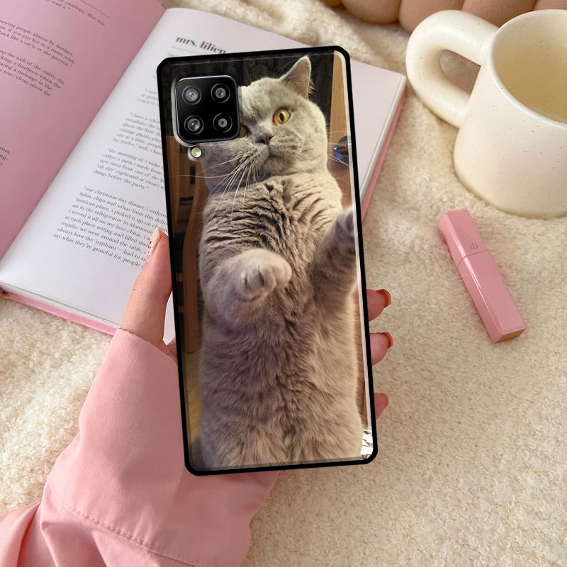 Кот Британская короткошерстная Для Samsung Galaxy A56 A54 A34 A14 A06 A16 A26 A36 A12 A32 A52 A13 A33 A53 A15 A35 A55 Чехол