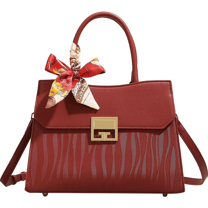 Mother's Day Red Bag Female Mother Wedding Bag Middle-aged Lady Handbag Mother-in-law Wedding Gift Bag Single Shoulder