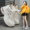 Mesh Breathable Dad Shoes Women's 2025 Spring and Autumn New Models Increase Height and Show Feet Small Breathable Muffin Thick-soled Casual Sp