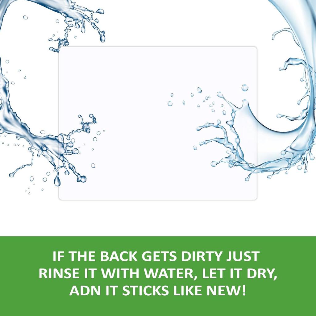 SVNOOC Multi-Use White Board Dry Erase Board Stickers for Wall Refrigerator Door Home Office Classroom, Reble Lapboards, 8.5x11 inches, 3 Pack