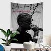 Hop Rapper LLil PPeep Anime Tapestry Hippie Flower Wall Carpets Dorm Decor Wall Hanging Home Decor
