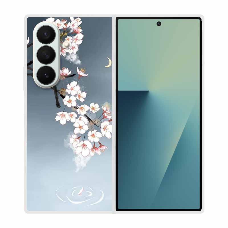 Чехол For Samsung Galaxy Fold 7 Чехол Крутое Космическое Животное Прозрачные Жесткие Чехлы для Телефона для Galaxy Z Fold7 5G 2025 Задняя Крышка Z fold7 Capa