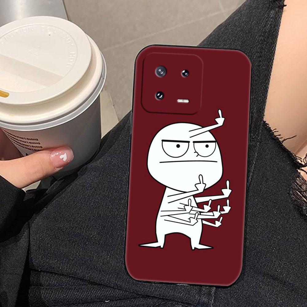Мультяшный Милый Смешной Мужчина Чехол для Телефона Для Xiaomi 15 15T 14 14T 13 12T 11 11T POCO F8 F7 F6 F5 X7 X5 M6 M7 PRO Ultra DIY Чехол