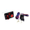 1set Carbonfiber Racing Car 12V Ignition Switch Panel Engine Start Push Button Panel Racing Car Replacement
