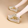 2026 autumn new mesh platform Forrest Gump women's shoes burst casual fashion versatile height increase retro women's shoes