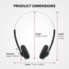 Retro Lightweight Vintage Stereo Earphone Compatible with Most Mobile Phones Over-Ear Headphones, Feel, Under-Wire Headphones, Hi-Fi Headset, (Black)