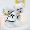 Pet White Lambskin Coat Puppy Cat Bow Vest Autumn and Winter New Lambskin Vest Puppy Clothes Designer Dog Clothes