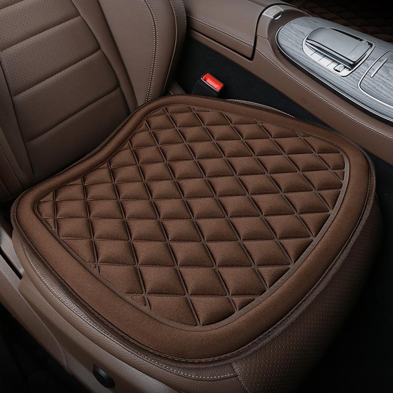 1PC Universal for All Seasons Car Front Antislip Seat Cushion Vehicles Office Chair Home Car Pad Seat Cover Interior Accessories