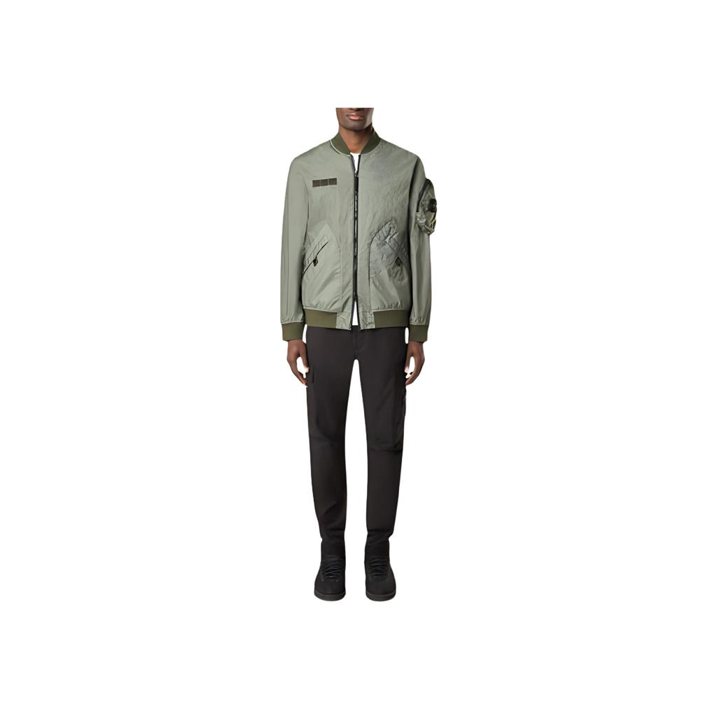 Stone Island Solid Color Baseball Collar Long Sleeve Zipper Pilot Jacket Men jackets Green K1S1541000-04S0A21-V0055