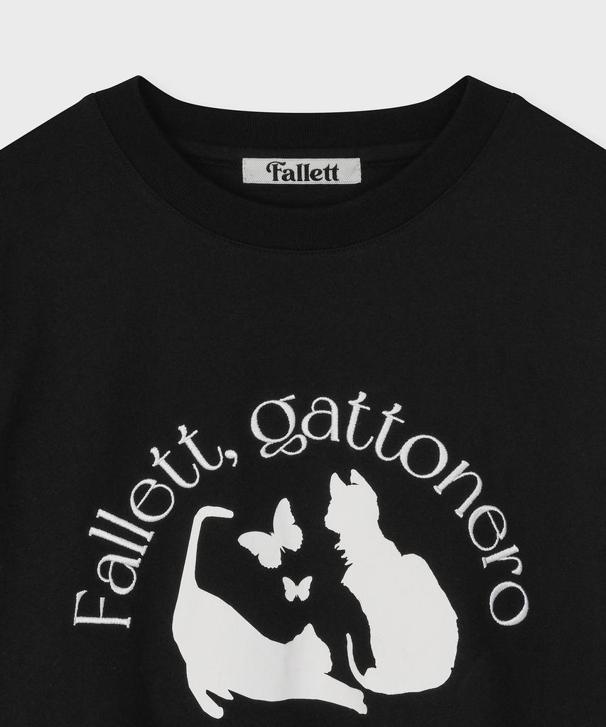 FALLETT Nero Fly Футболка с коротким рукавом Черная