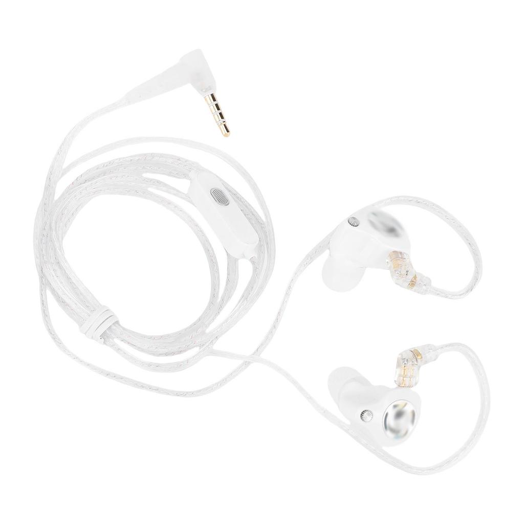 3.5mm Wired Earbuds with Detachable 2Pin Cable HiFi Noise Cancelling Earphones Super Linear Driver Built In Microphone