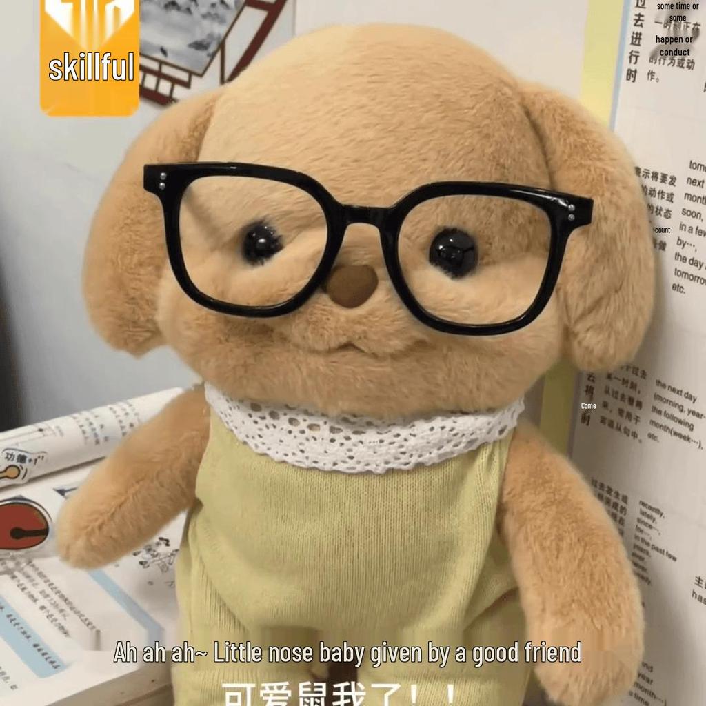 Internet Celebrity Poodle Plush Toy – Cute Senbei Puppy Gift for Girls