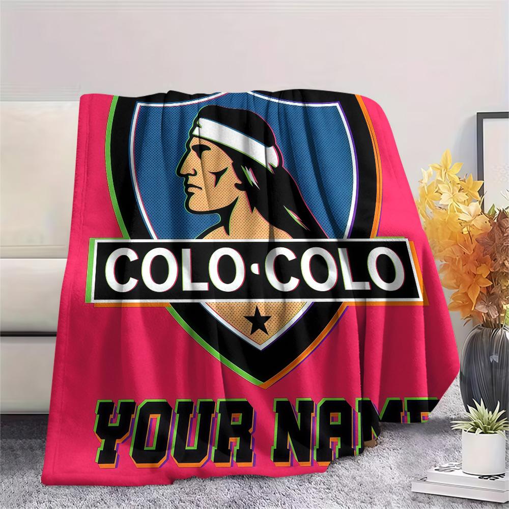 Custom Name Colo‑Colo Flannel Blanket, High quality Comfortable for All Seasons, Home Decor, Warmth and Comfort