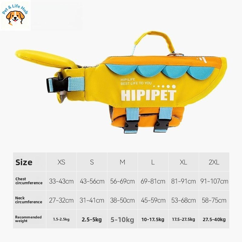 Summer dog life jacket with super buoyancy dog swimming suit pet life jacket suitable for all dog breeds pet clothes