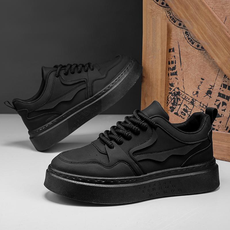 Новые мужские кожаные туфли для отдыха на открытом воздухе на плоской подошве, классические черные спортивные туфли со шнуровкой, для скейтборда, для ходьбы, белые кроссовки для отдыха и бега