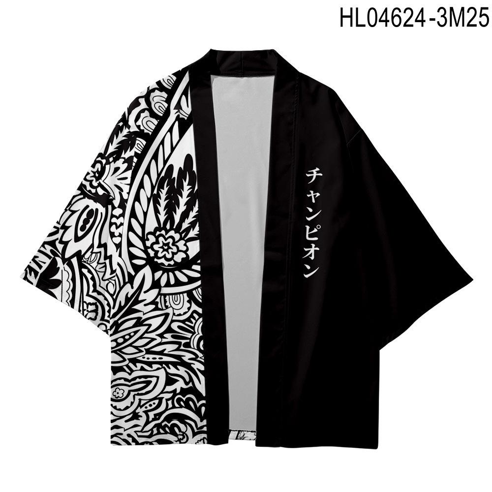 Лоскутная фиолетовая рубашка с принтом пейсли, традиционное хаори, кимоно для косплея, женское и мужское, Harajuku, японский модный кардиган, юката