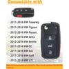 Замена Брелока Подходит для 2012-2016 Volkswagen Beetle Passat / 2011-2016 CC Eos Golf GTI Jetta Tiguan Touareg Бесключевой Доступ Пульт Дистанционного Управления