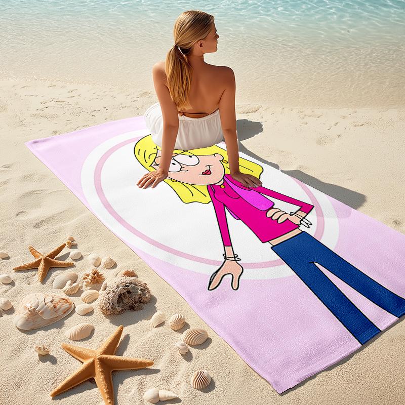 1pc Lizzie McGuire Y Sus Locuras1 Beach Towel, Comfortable and Thick, and Swimming/Bath/Picnic/Camping Towel, Suitable for Seaside Beaches