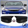Пара для Honda Accord 2008-2017 Глянцево-черная Накладка-колпачок на зеркало заднего вида боковое