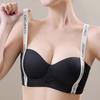 Бесшовный бюстгальтер с буквенным принтом, без стальных колец, женский удобный бюстгальтер со сборками, сексуальное регулируемое нижнее белье