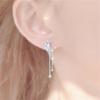 Korean Exquisite Planet Moon Butterfly Tassel Earrings for Women Sparkling Asymmetrical Drop Earrings Girl Party Jewelry