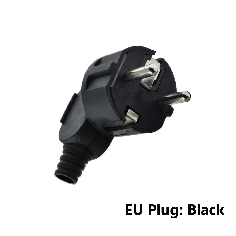2 Pin EU Plug Adapter Connector 16A Male Replacement Outlets Rewireable Schuko Electeic Socket Plug For Power Extension Cable 1