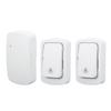Self Powered Doorbell Set 2 Transmitter Long Range 38 Ringtones Battery Free for Home Villa AC