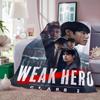 Drama W-Weak Hero Class 2 Throw Lightweight 240g Flannel Blanket Soft Skin-friendly for Summer Cooling