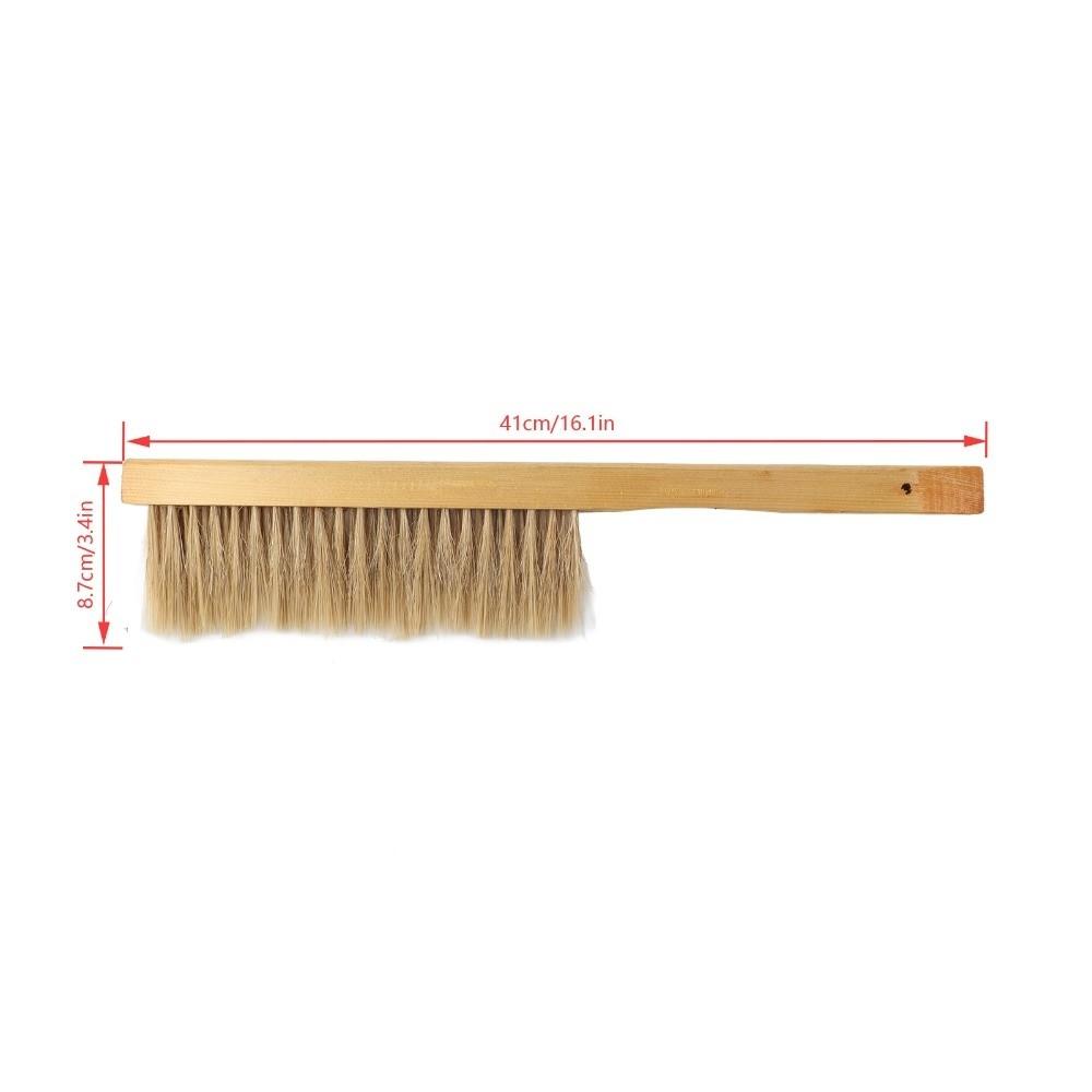 Soft Bristle Beekeeping Brush Pig Bristles Beehive Brush Wooden Handle Bee Brush Beehive Cleaning
