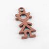 Metal Charm Little Girl Copper (10 Pieces)