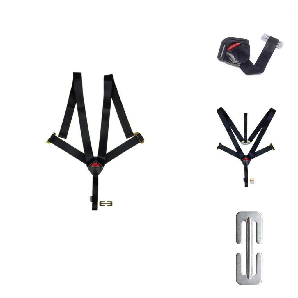 Premium Abs Material Car Child Safety Seat Belt Accessory Set With Shoulder Strap Cover 5-point Safety Belt Kit
