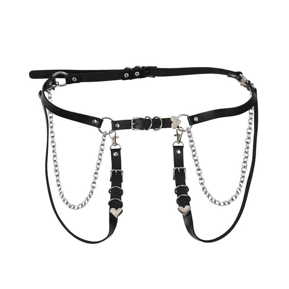 Metal Waist Chain Punk JK Leg Loop Leg Accessories Skirt Belt Dress Accessories