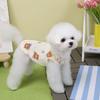 Dog clothes autumn and winter warm cat padded loungewear vest teddy bear 25 baby cotton vest back open