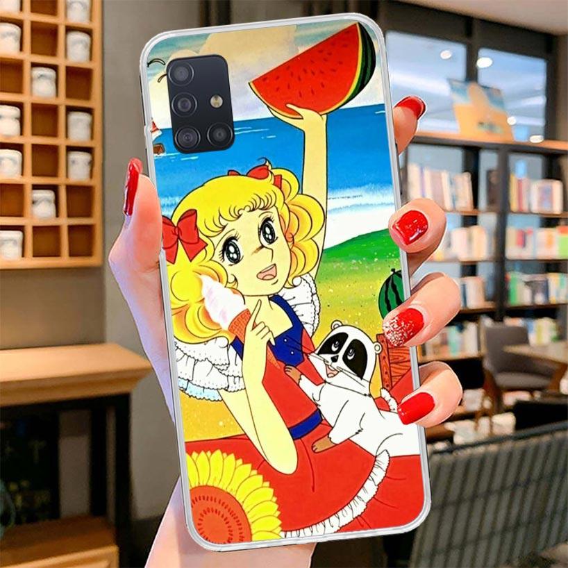 Anime Candy Cover Phone Case For Samsung Galaxy A12 A22 A32 A52 A72 A02S Phone Case Note 20 Ultra 10 S10 Plus A51 A71 A50S A20S