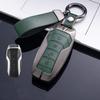Leather Car Key Case Cover Remote Fob Holder Metal Keychain for BYD Song Plus Atto 3 Han EV Tang DM Qin Seal Dolphin Accessories