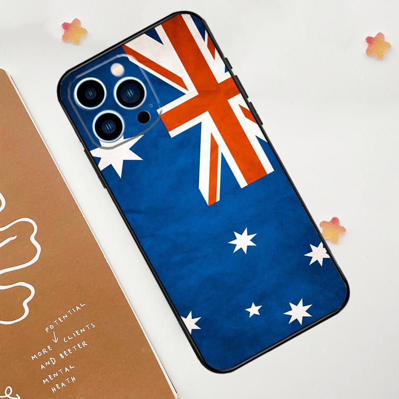 Чехол с флагом Австралии для iPhone 15 16 14 13 12 11 Pro Max Plus X XR XS 12 13 Mini Чехол Аксессуары