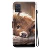 Чехол-книжка из искусственной кожи ручной работы для Samsung Galaxy A51 5G (SM-A516F/A516B)- Противоскользящий ударопрочный чехол с ремешком на запястье и дизайнами в виде сердец/роз и кошек
