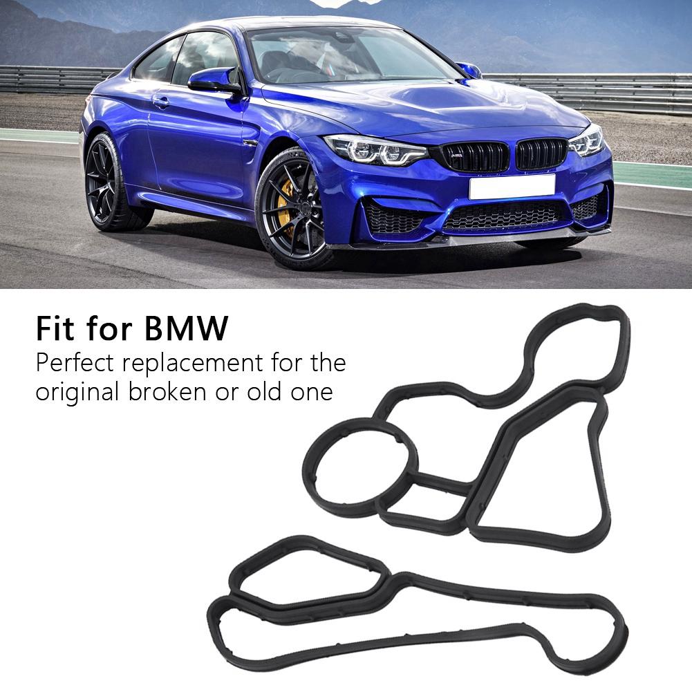 1 Set Engine Oil Filter Housing Gasket for BMW 11428637821 11428637820