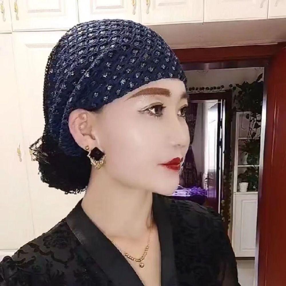 Elegant Headscarf Breathable Hair Cover Cap Fashion Head Wraps  Women
