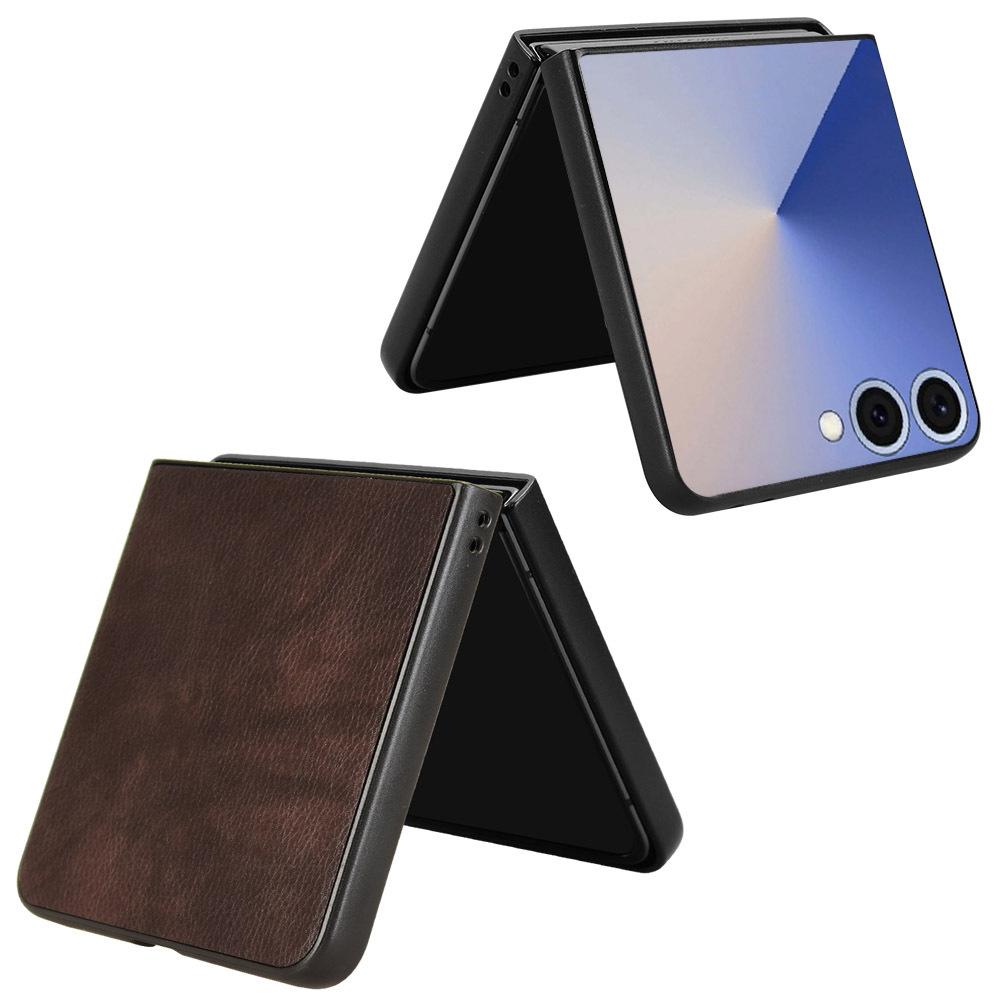 Чехол для Samsung Galaxy Z Flip 7 FE чехол для телефона с узором личи защитная крышка жесткий корпус полное покрытие Защита от отпечатков пальцев однотонный