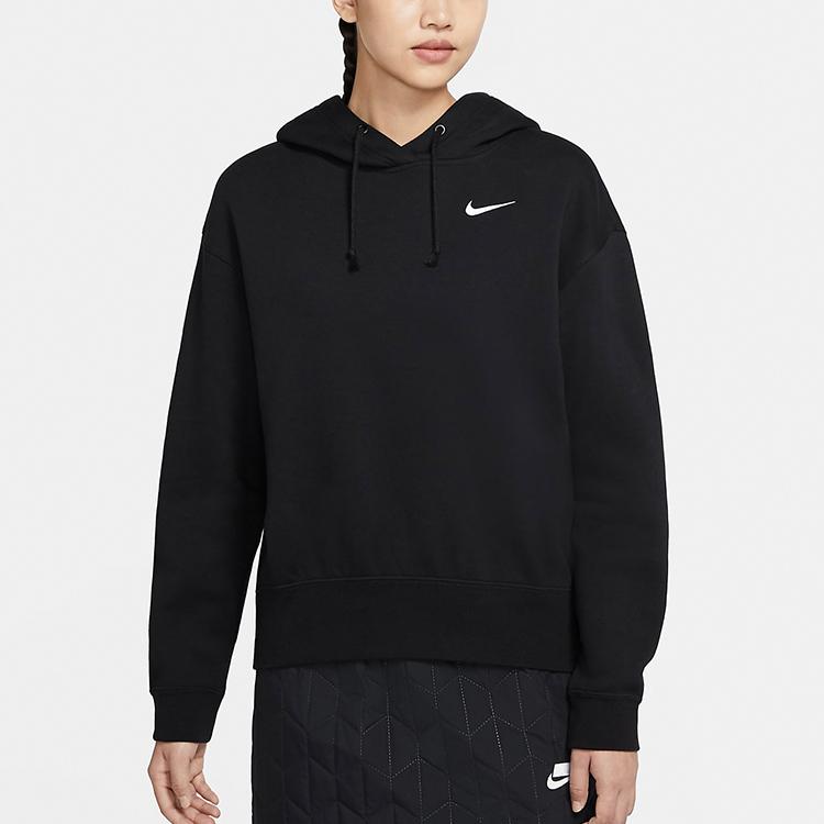 Nike Sweatshirts Women's Black Hooded Thickened Regular (Unisex) Sweatshirts CZ2591 010