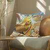 Pokemon Legendary Trio Anime Plush Pillow Cover Soft Short Plush Cushion Cover For Sofa Bedroom Home Decor Gift