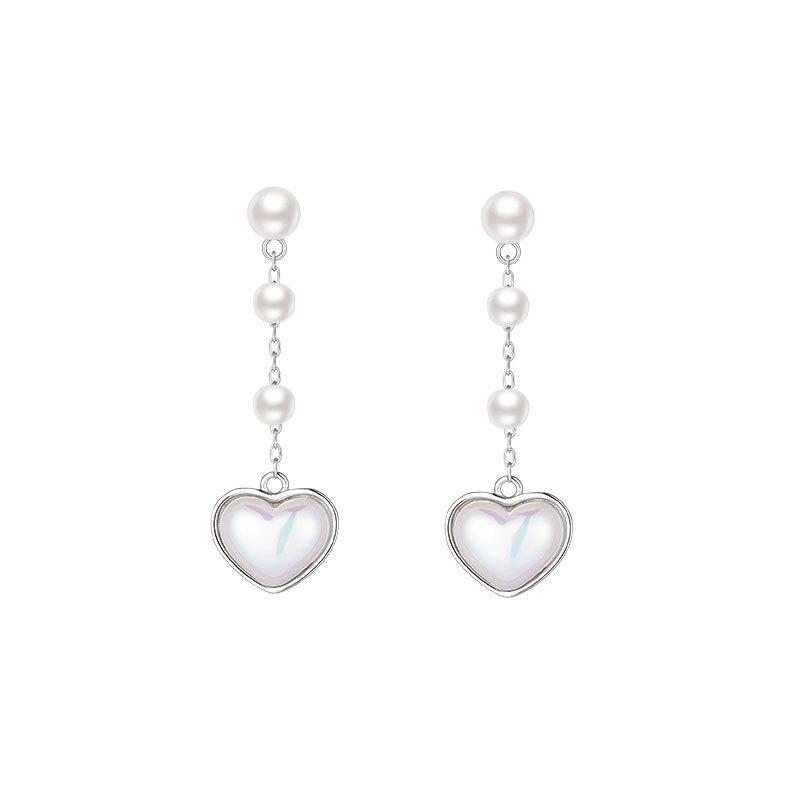 Серьги Love Pearl Серьги Light Luxury для женщин Нишевые серьги Pearl Year Новые модные весенние серьги