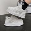 Little White Shoes Women's Autumn New Fashion Versatile Platform Heightening Board Shoes Sports and Leisure Shoes Women