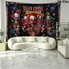 Killer Clown Horror Wall Tapestry Aesthetic Wall Hanging Printed Fabric Blanket Decorative Tapestries for Bedroom Living Room Home Decor